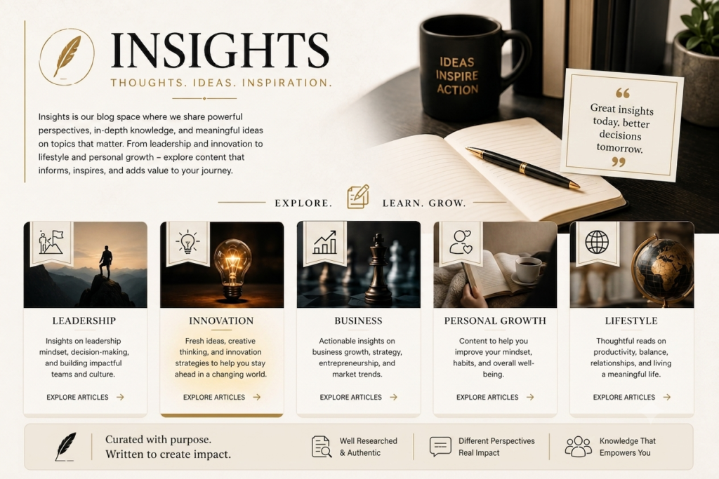 The Noble Visionary Insights – leadership, innovation, business and personal growth